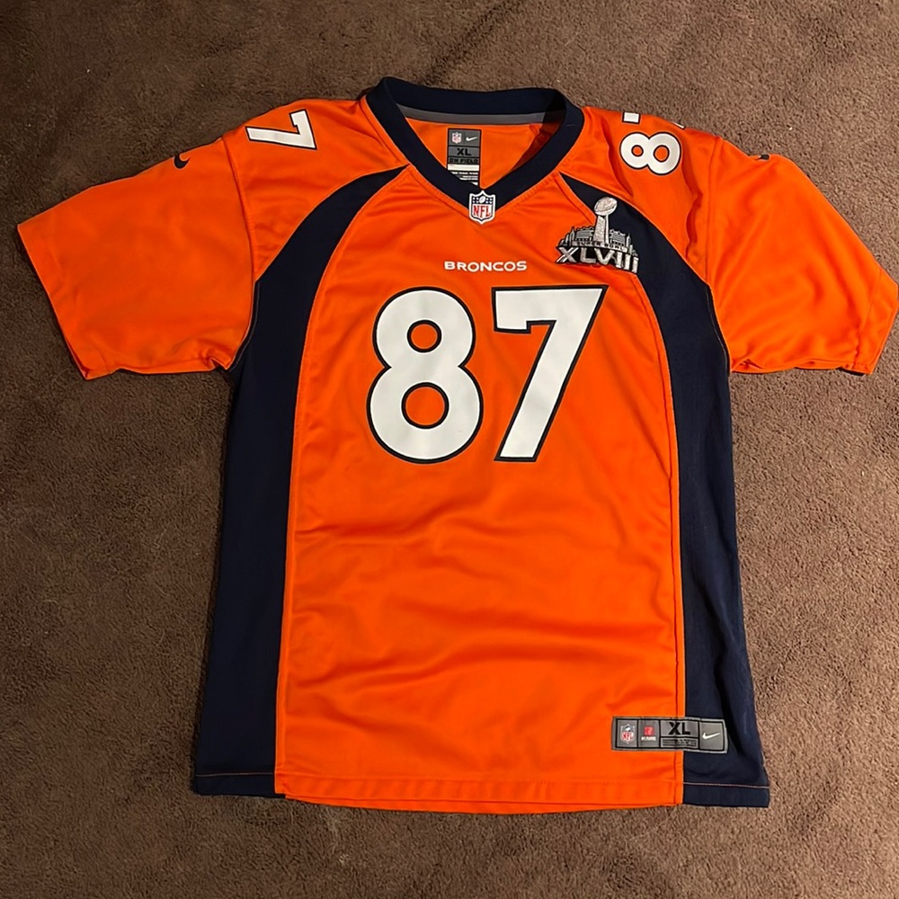 Denver Broncos football jersey boys extra large size 18/20